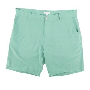 Peter Millar Mens Size 38 Green Shackleford Performance Shorts Crown Sport Golf